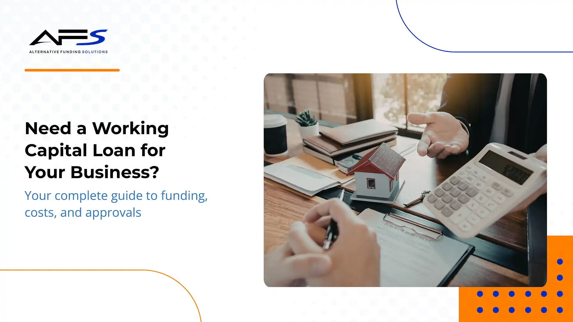 Small business owner reviewing working capital loan documents