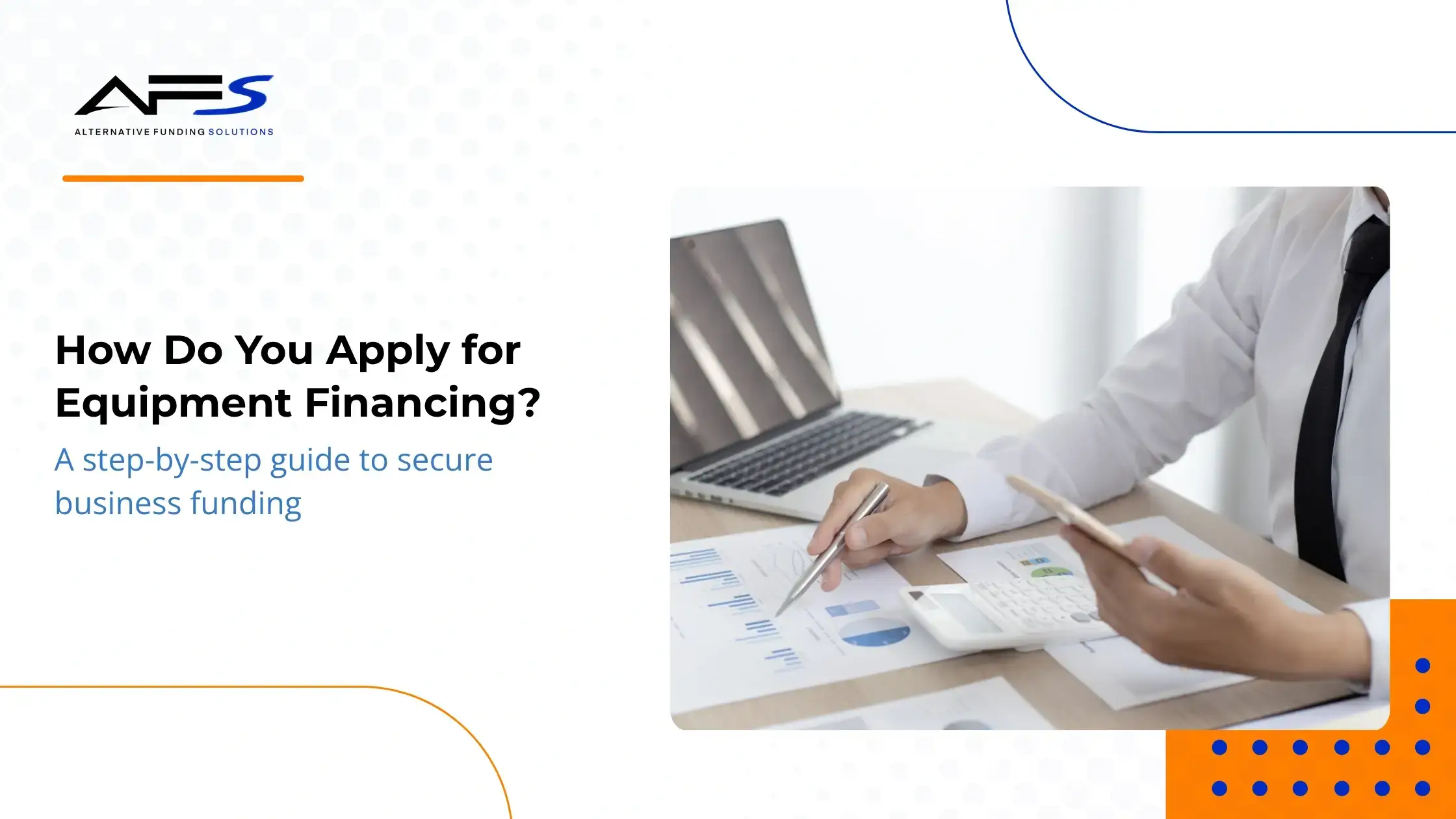 Apply for equipment financing with business loan documents